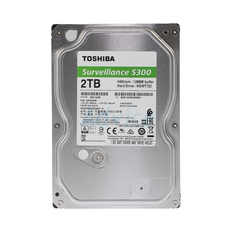 TOSHIBA 2 TB surveillance Hard Disk