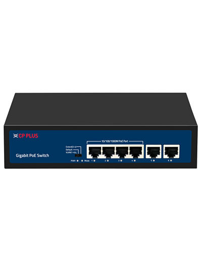 CP PLUS 4 Port Gigabit Switch : CP-DNW-GPU4G2-48C