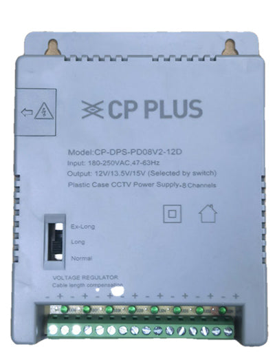 CP PLUS 8 Channel Power Supply : CP-DPS-PD08V2-12D