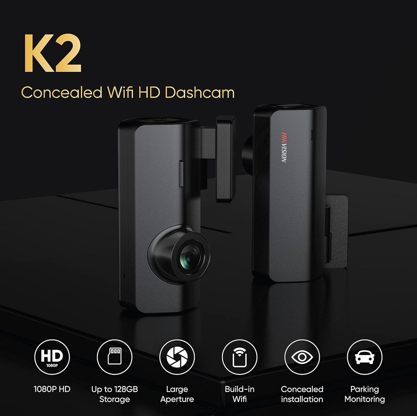 Hikvision 2 MP 1080P Dashcam