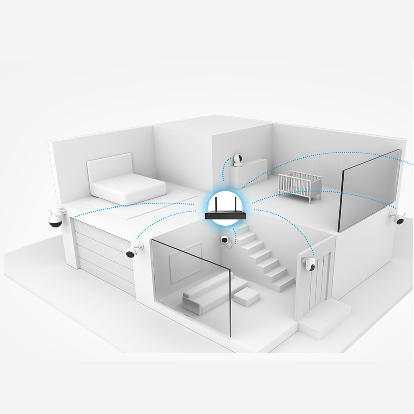 Ezviz Wireless 4 Channel NVR : CS-X5S-R100-4W