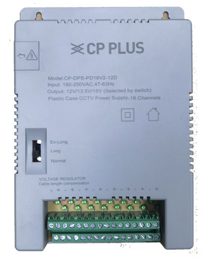 CP PLUS 16 Channel Power Supply : CP-DPS-PD16V2-12D