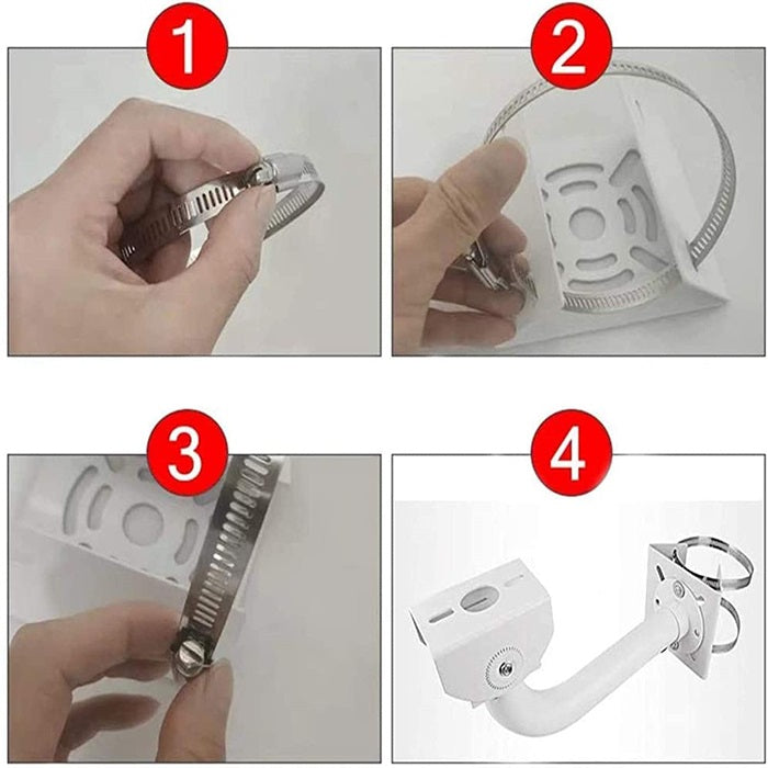 VELVU POLE BRACKET WITH 2 HOOPS : VL-STAND-H02M