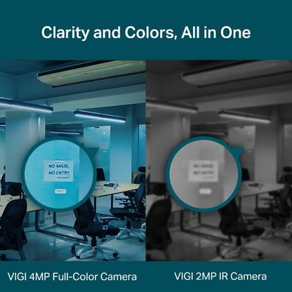 VIGI 4MP Indoor Full-Color Turret Network Camera : VIGI C440