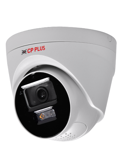 CP Plus 2MP Dual Light Dome Camera with 2-way audio : CP-UNC-DA21L3B-LQ