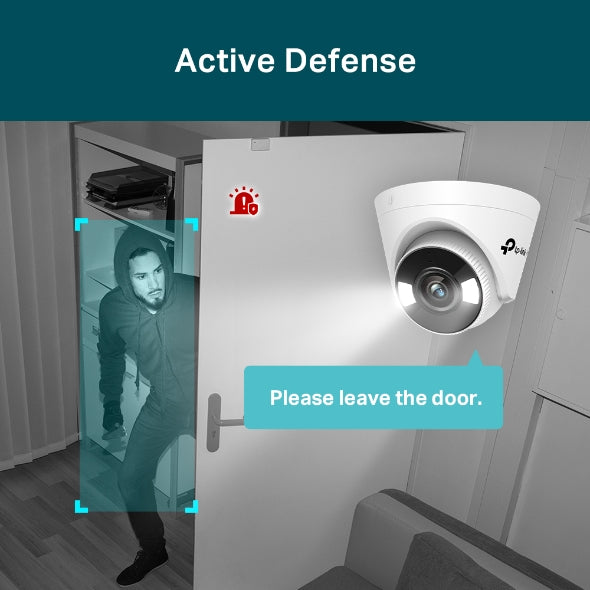 VIGI 4MP Indoor Full-Color Turret Network Camera : VIGI C440