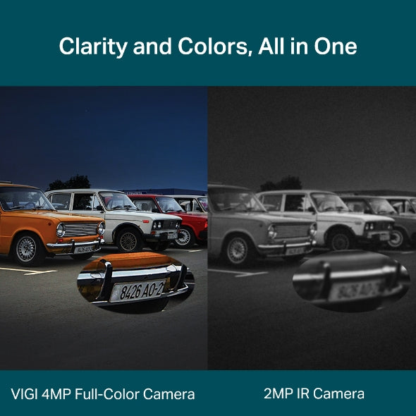 VIGI 4MP Outdoor Full-Color Bullet Network Camera : VIGI C340