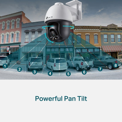 VIGI 4MP Outdoor Full-Color Pan Tilt Network Camera : VIGI C540