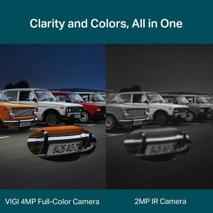 VIGI 4MP Outdoor Full-Color Pan Tilt Network Camera : VIGI C540