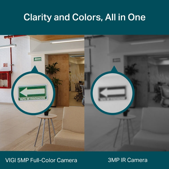 VIGI 5MP Full-Color Turret Network Camera : VIGI C450