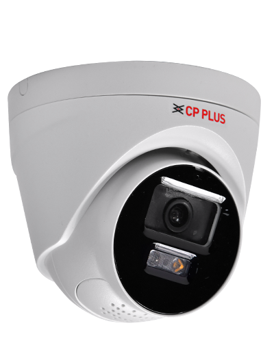CP Plus 2MP Dual Light Dome Camera with 2-way audio : CP-UNC-DA21L3B-LQ