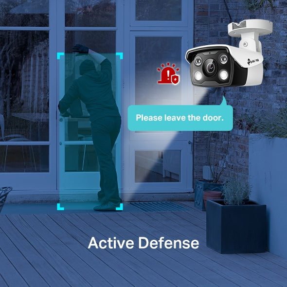 VIGI 4MP Outdoor Full-Color Bullet Network Camera : VIGI C340