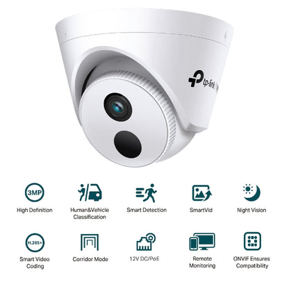 VIGI 3MP IR Turret Network Camera : VIGI C430I
