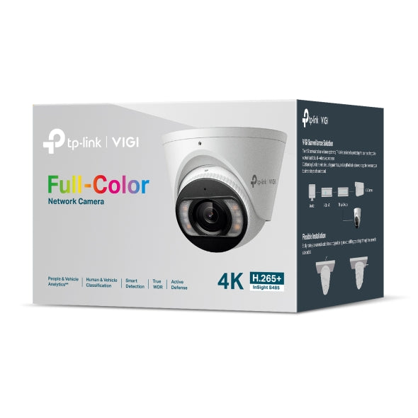 VIGI 8MP Full-Color Turret Network Camera : InSight S485