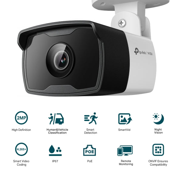 VIGI 2MP Outdoor IR Bullet Network Camera : VIGI C320I