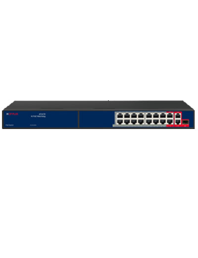 CP PLUS 16 Port PoE Switch : CP-ANW-HP16G2F1-N30