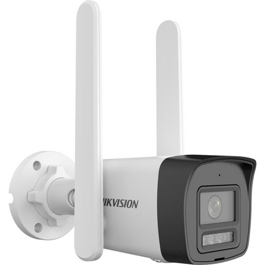 Hikvision 4MP Smart Hybrid Light 4G Fixed Bullet Camera : DS-2CD1043G2-LIDUF/4G/SL (4MM)
