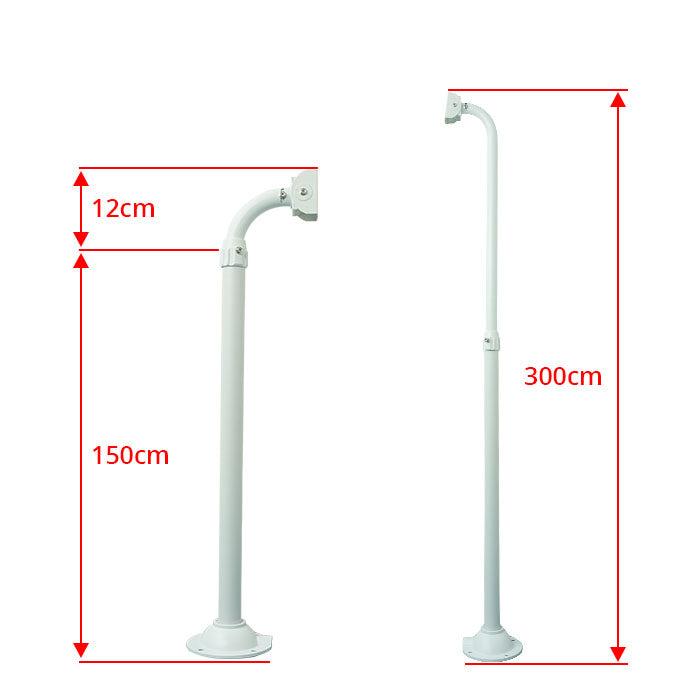 CCTV TELESCOPIC L-BRACKET 150-300CM